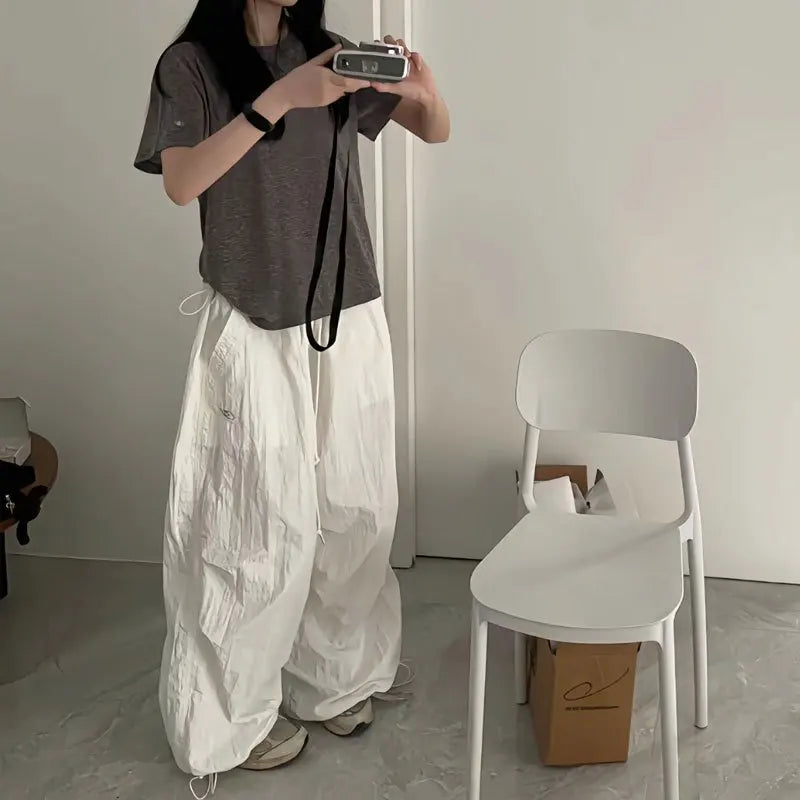 Damen Baggy Oversized Cargohose