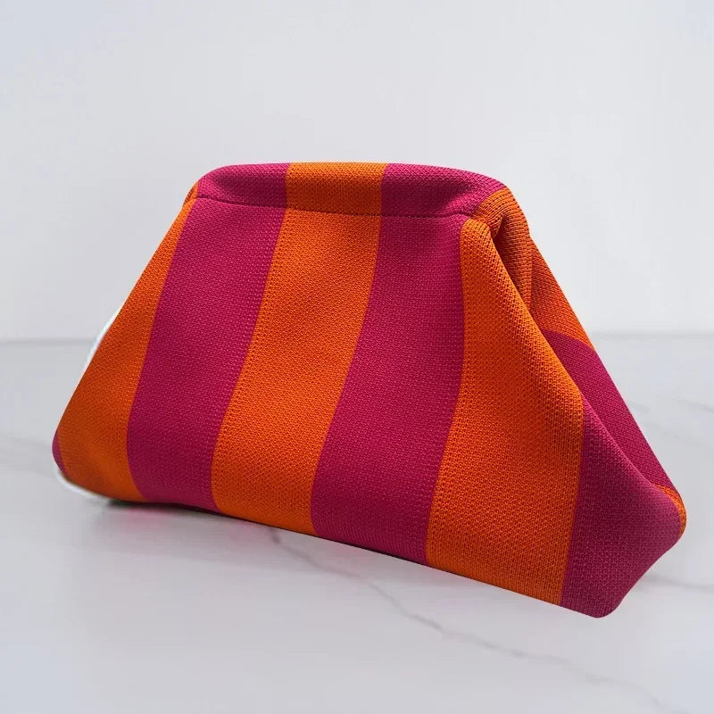 Handmade Knitted Women Beach Clutch Handbag
