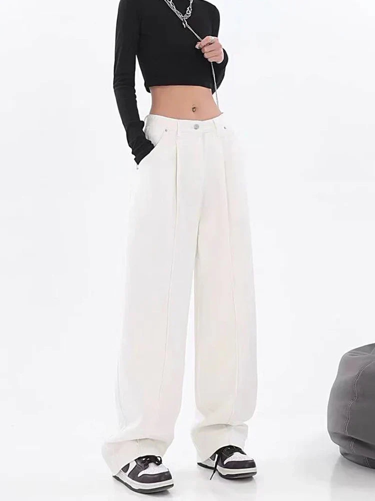 Light Blue Straight Leg Jeans
