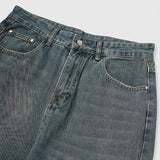 Solid Color High Waist Jeans