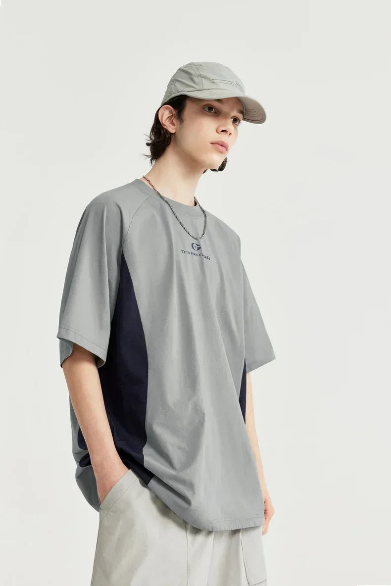 Oversized Patchwork Skater Girl T-Shirt
