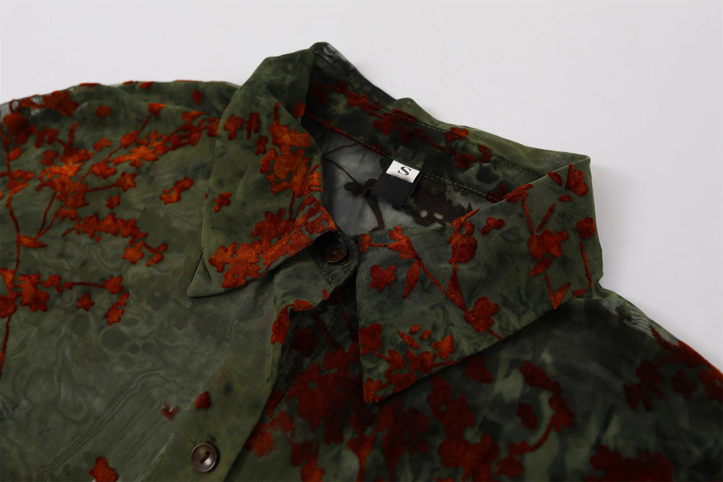 Women's French Vintage Floral Pattern Shirt