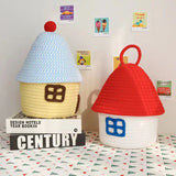 Kawaii House-Shaped Storage Basket