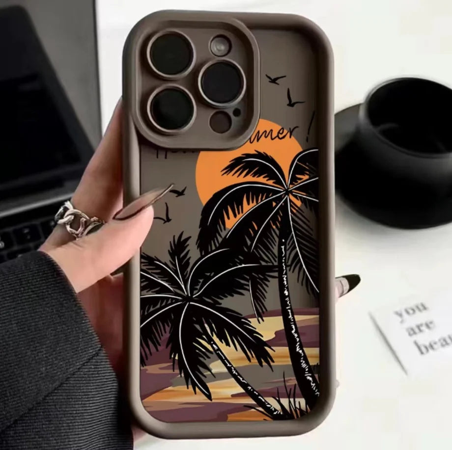 Tree Summer Style Painting iPhone Case