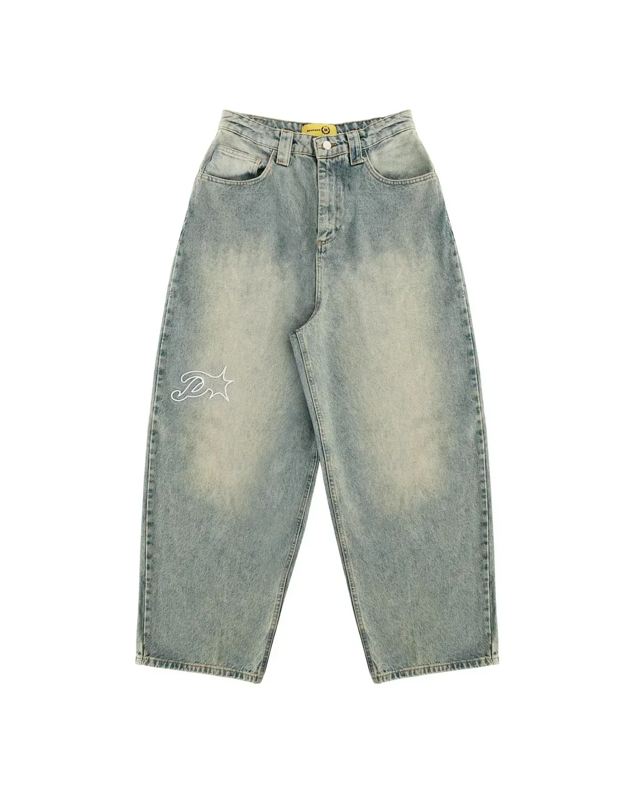 Embroidered Y2K Baggy Jeans