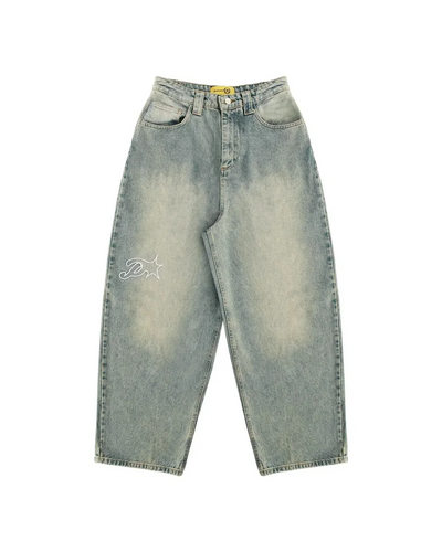 Bestickte Y2K Baggy Jeans