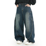 Vintage Washed Denim Lazy Boy Jeans