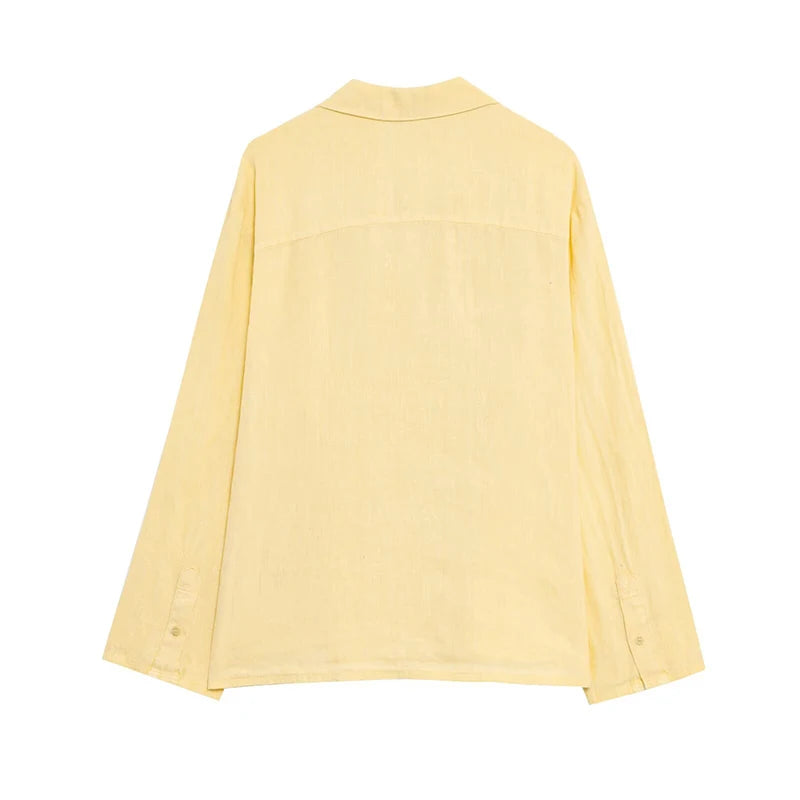 Casual Long Sleeve Loose Blouse