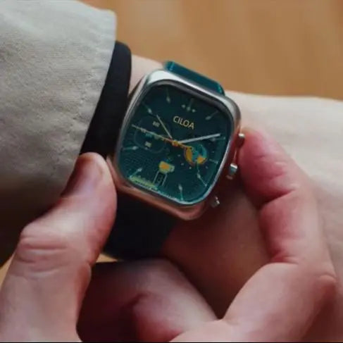 Herrenuhr Marke quadratische Quarzuhr wasserdichte leuchtende Lederarmband Sportuhr Herrenuhr Herrenuhr