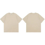 Solid Black Summer Cotton Short T-Shirt