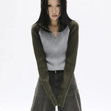 Y2K Patchwork Sweater