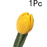 Gestrickter Rosen-Tulpen-Blumenstrauß für Hochzeiten