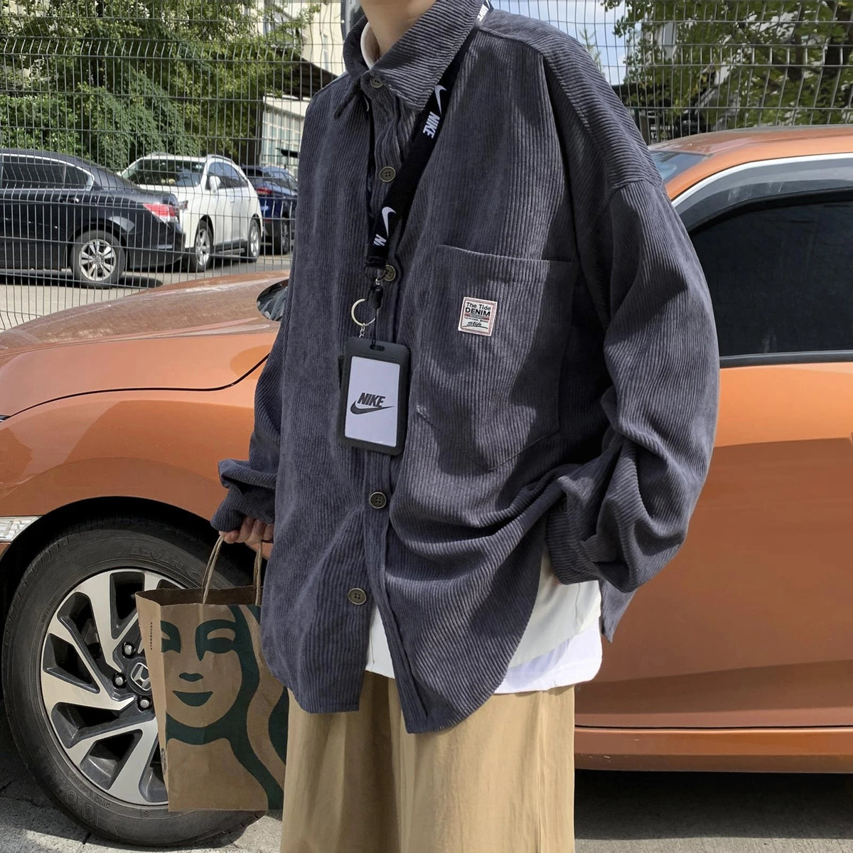 Y2K Corduroy Shirt