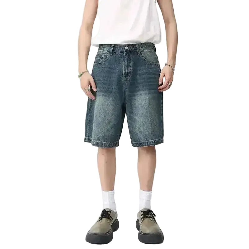 Y2K Washed Denim Shorts