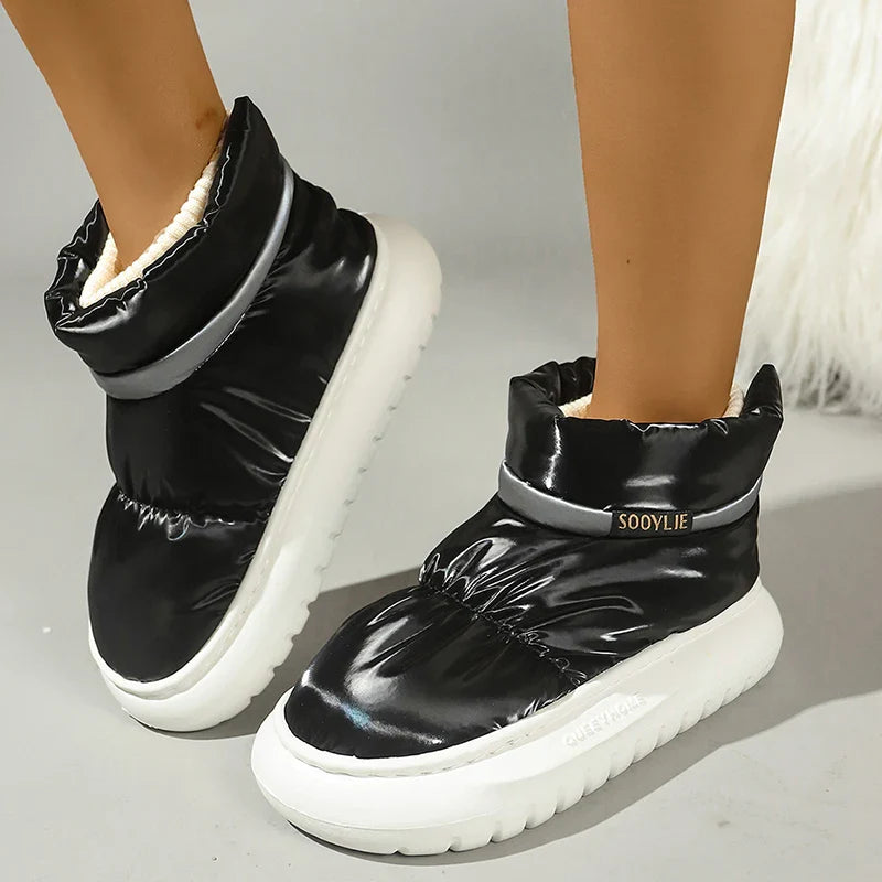 Winter Cotton Padded Thick Sole Shoes