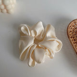 Elastic Silk Solid Color Ponytail Holder