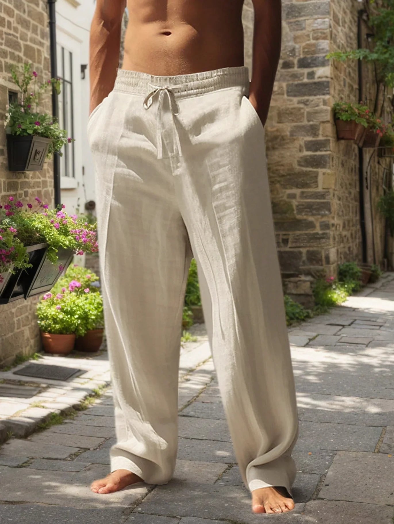 Versatile Cotton Loose Long Pants