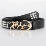 Y2K Irregular Alloy Buckle Belt