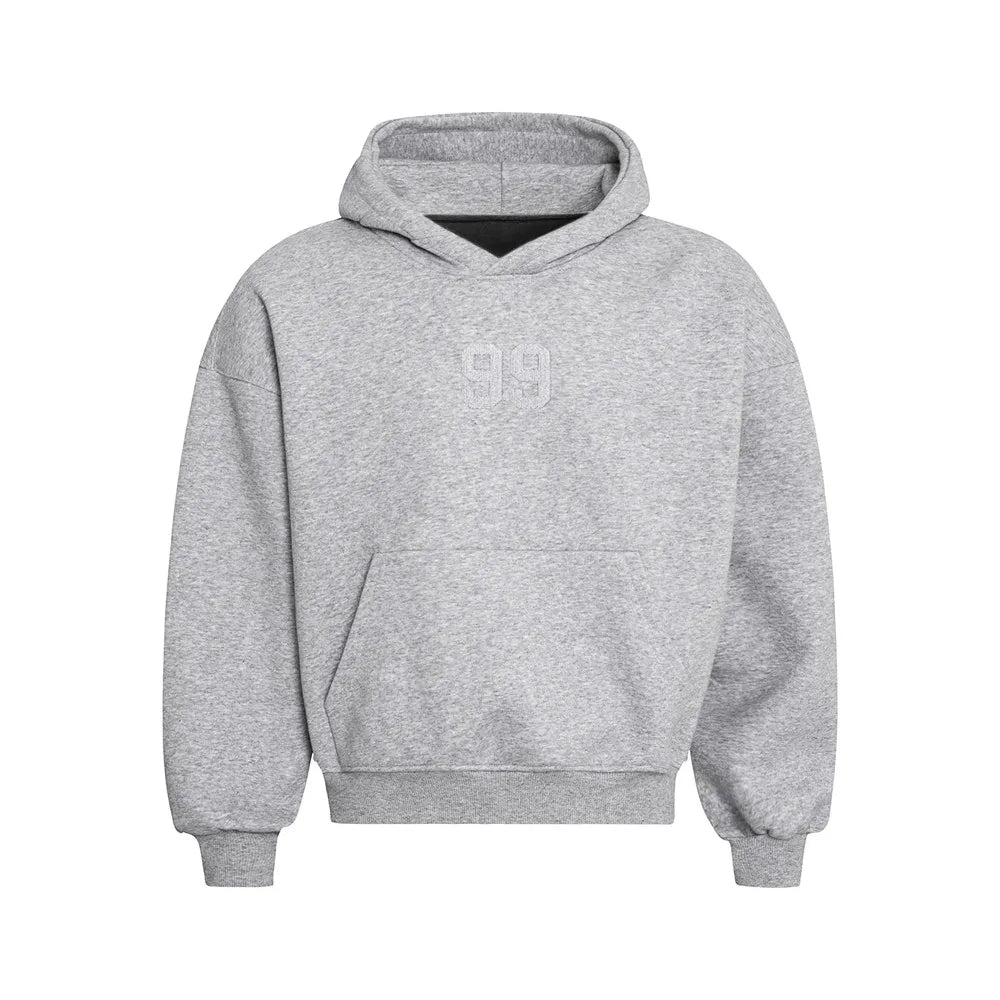 "99" Embroidered Front Pocket Hoodies