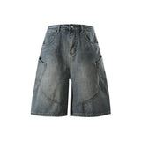 Vintage Denim Cargo Shorts