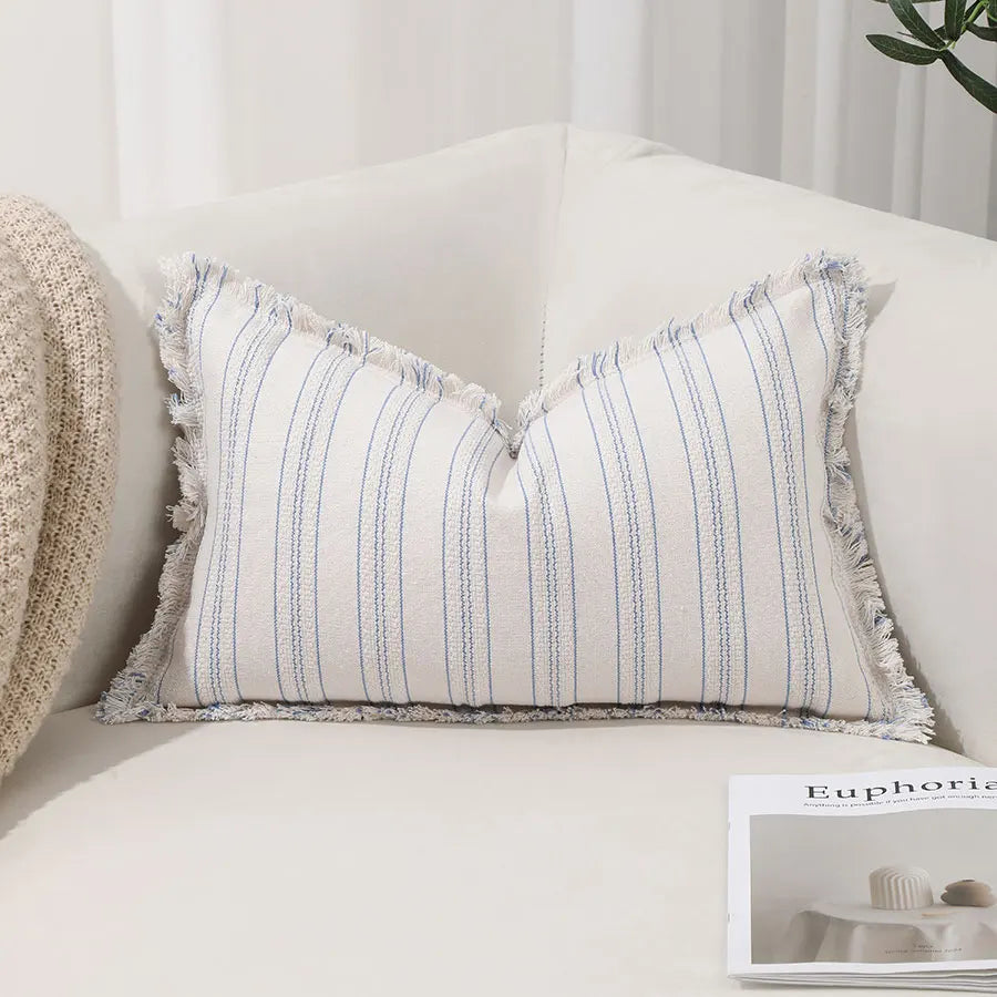 Casual Decorative Striped Throw Pillow Cover