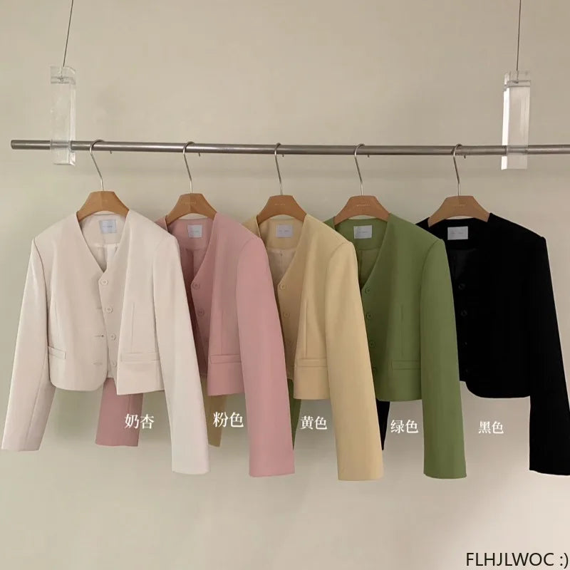 Old Money Short Women Coats