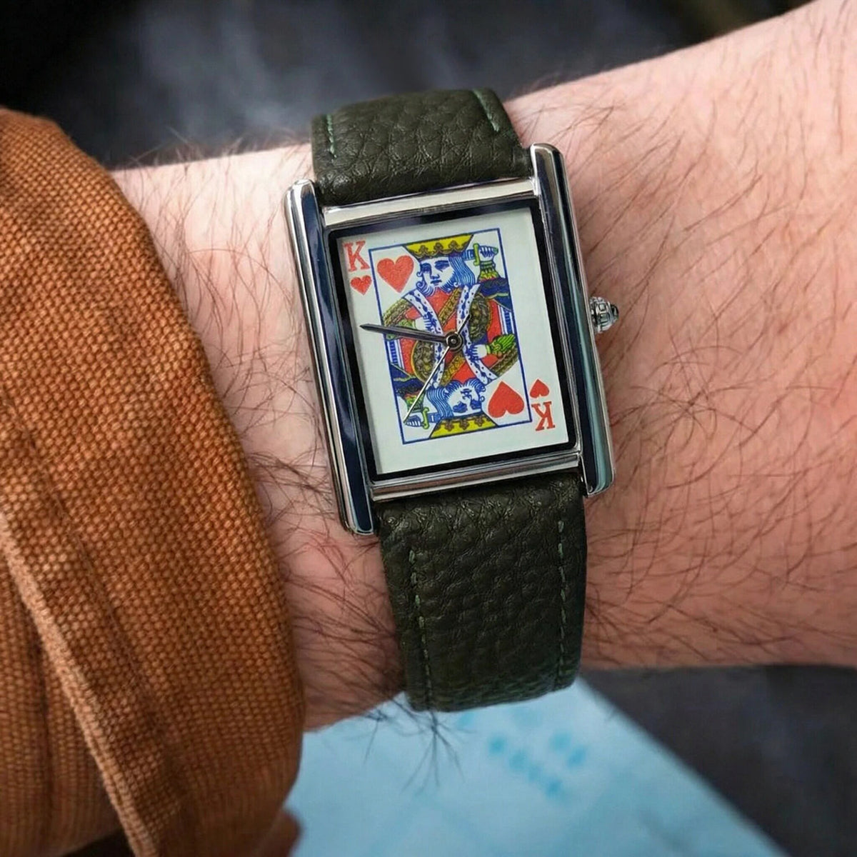 King Card Leather Watch