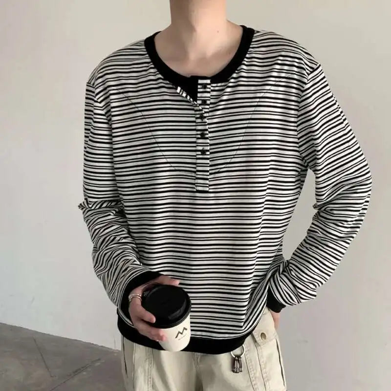 Casual Striped Long Sleeve T-Shirt