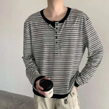 Casual Striped Long Sleeve T-Shirt