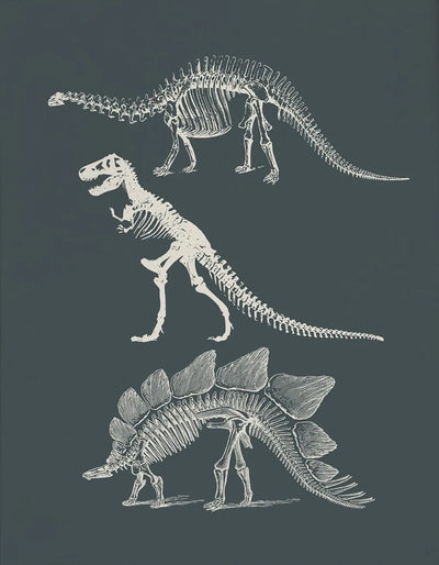 Vintage Dinosaurier-Poster