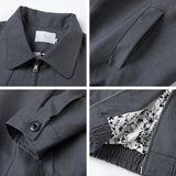 Stylish Gray Varsity Jacket