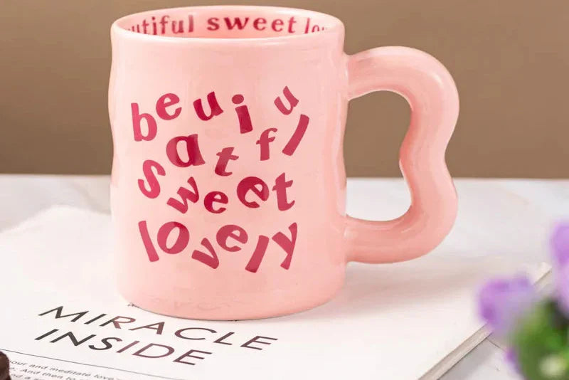 Taza de cerámica estética