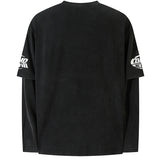 Vintage Letter Printed Tie Dye T-Shirt