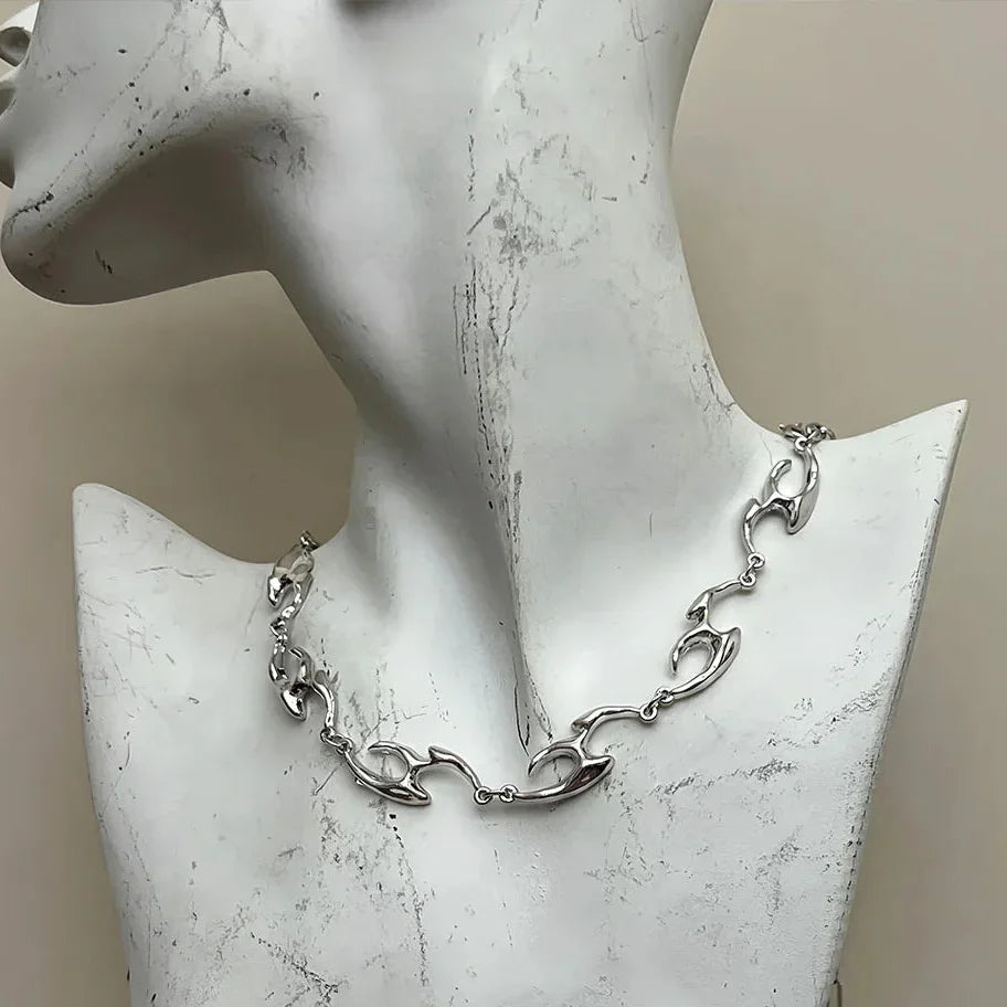 Cyperpunk Titanium Steel Necklace