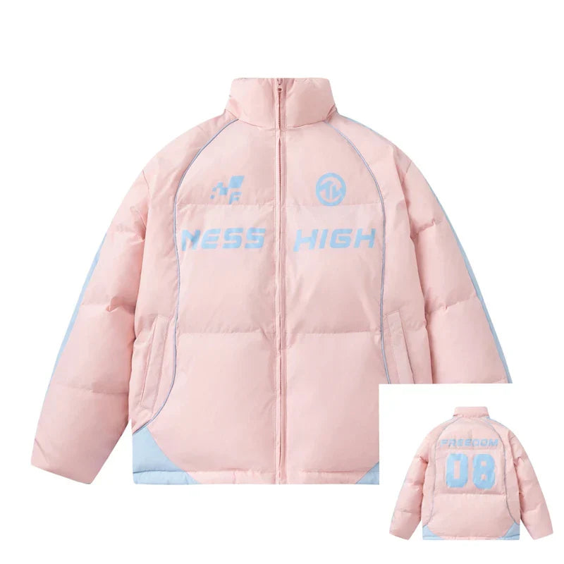 Barbie Core Oversized Women's Puffer Jacket