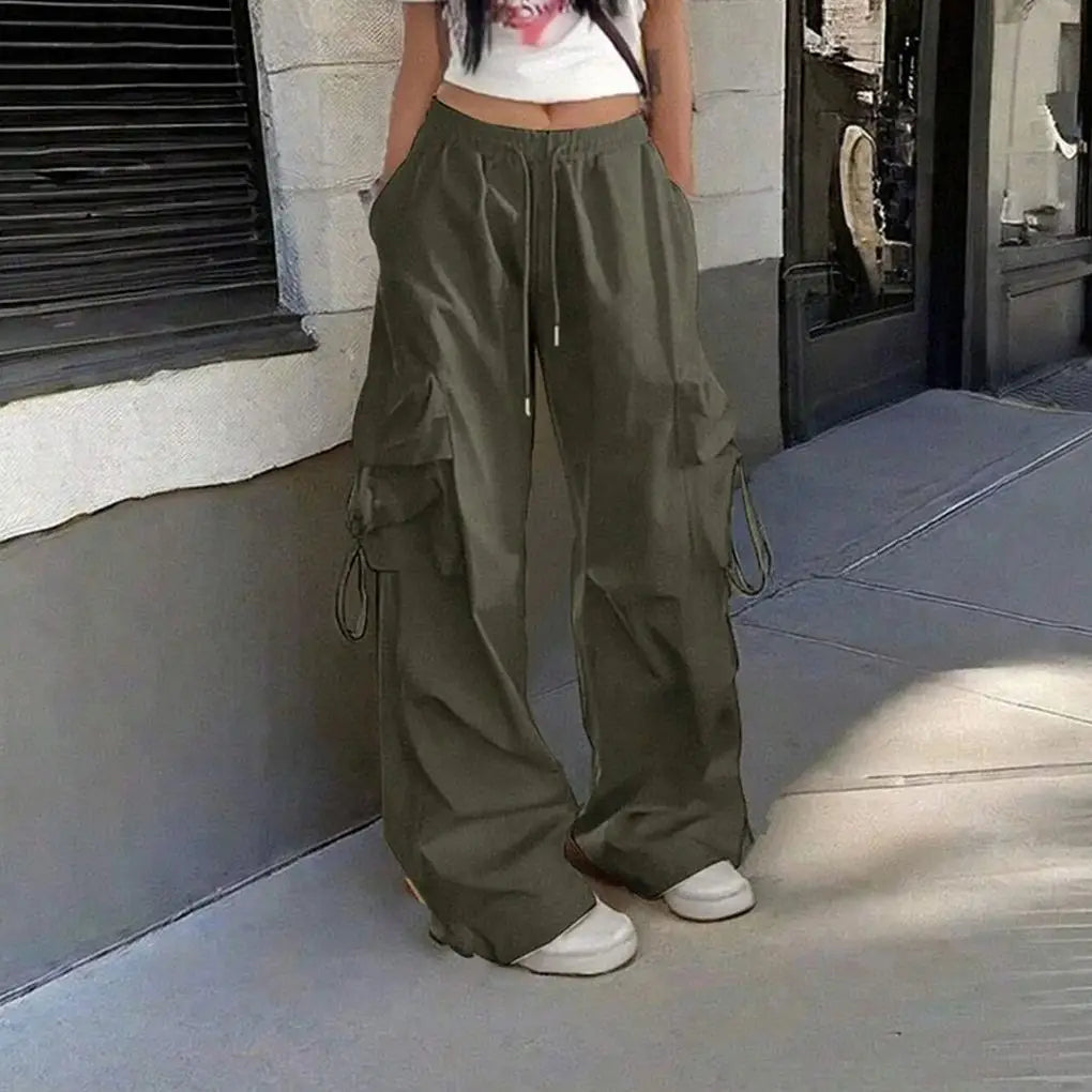 Oversized High Street Parachute Cargo Pants
