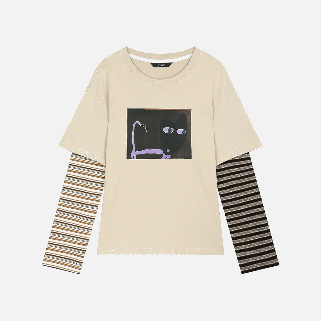 Autumn Layered Long Sleeve T-shirt