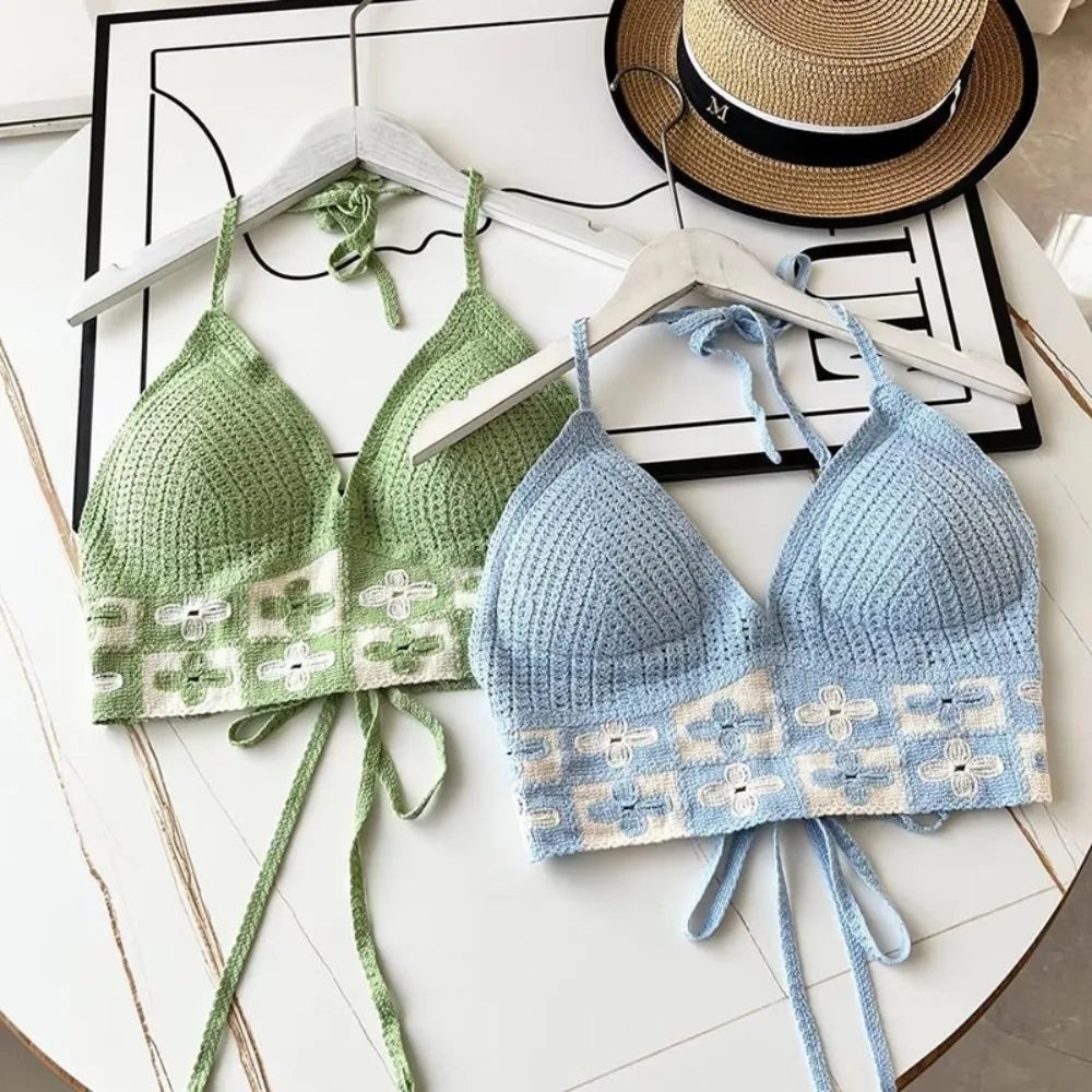 Beach Wear Top Handmade Knitted Crochet