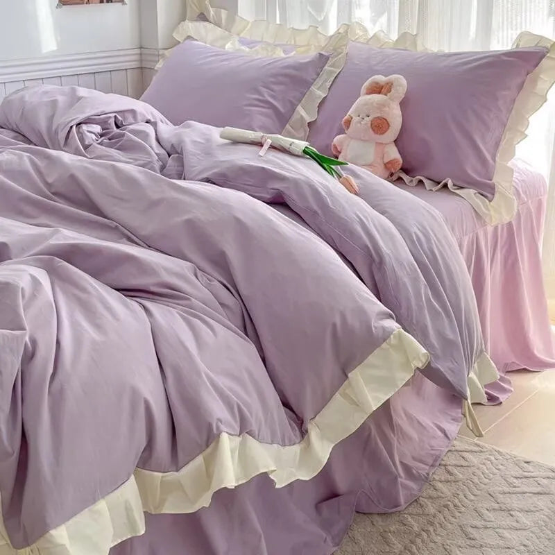 Ruffle Lace Princess Style Bedding Sets