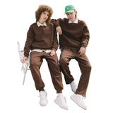 Basic Thick Fleece Crew Neck Sweater