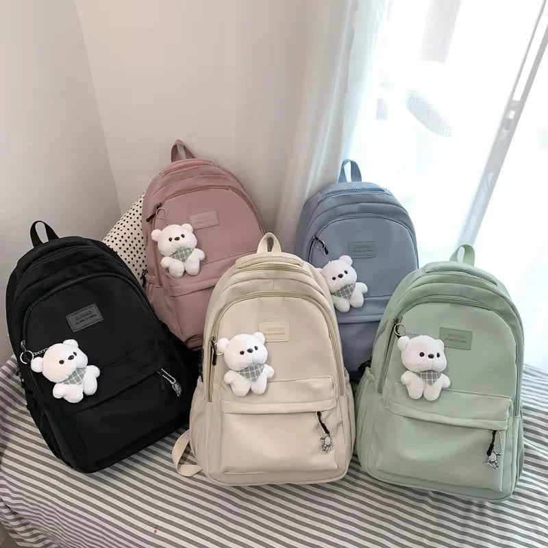 Soft Girl Waterproof College Backpack