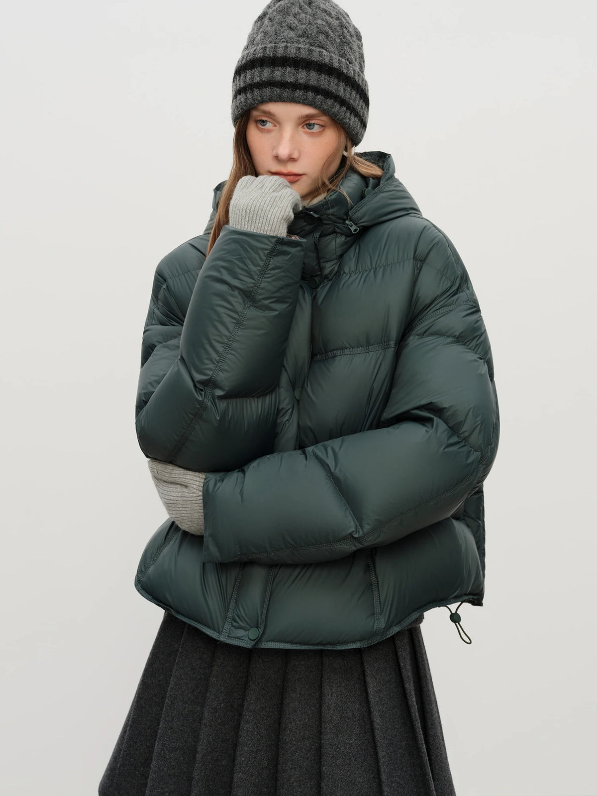 Padded Cropped Puffer Jacket