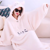 Sudadera con capucha y manta de forro polar suave