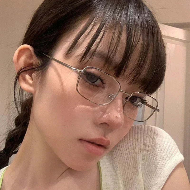 Soft Girl Square Glasses