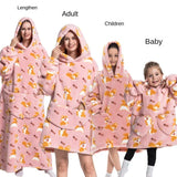 Family Oversize Sherpa Blanket Hoodie