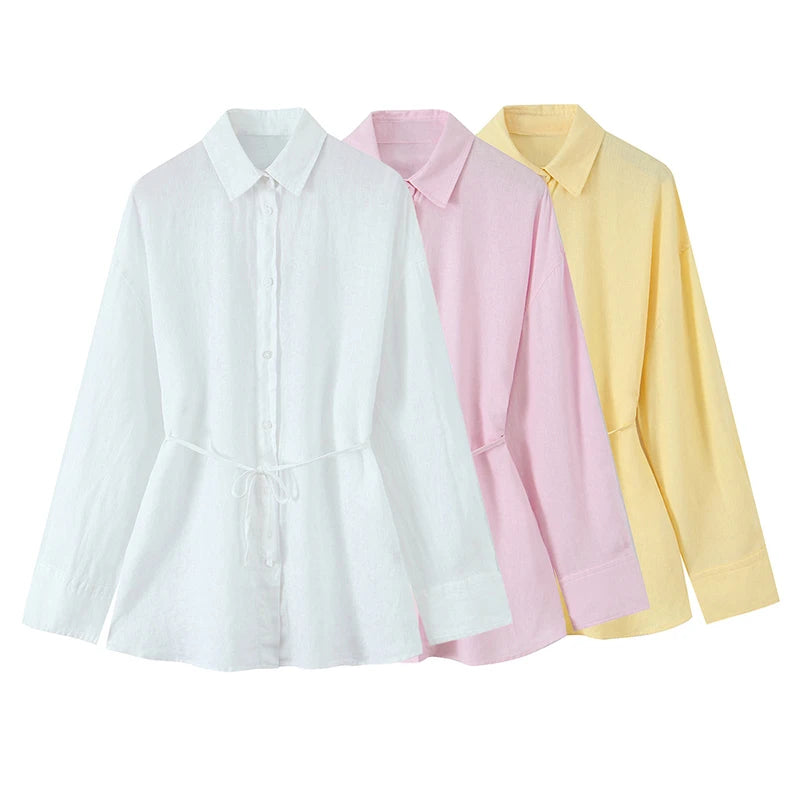 Loose Elegant Casual Lady Shirts