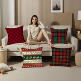 Christmas Plaid Pillow Case