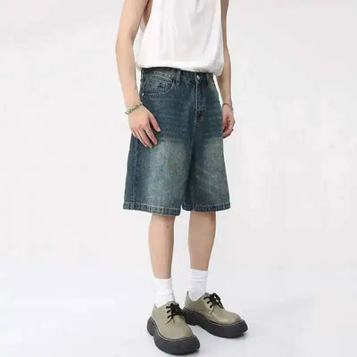 Y2K Washed Denim Shorts