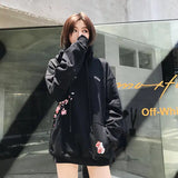 Cherry Blossom Print Oversized Hoodie
