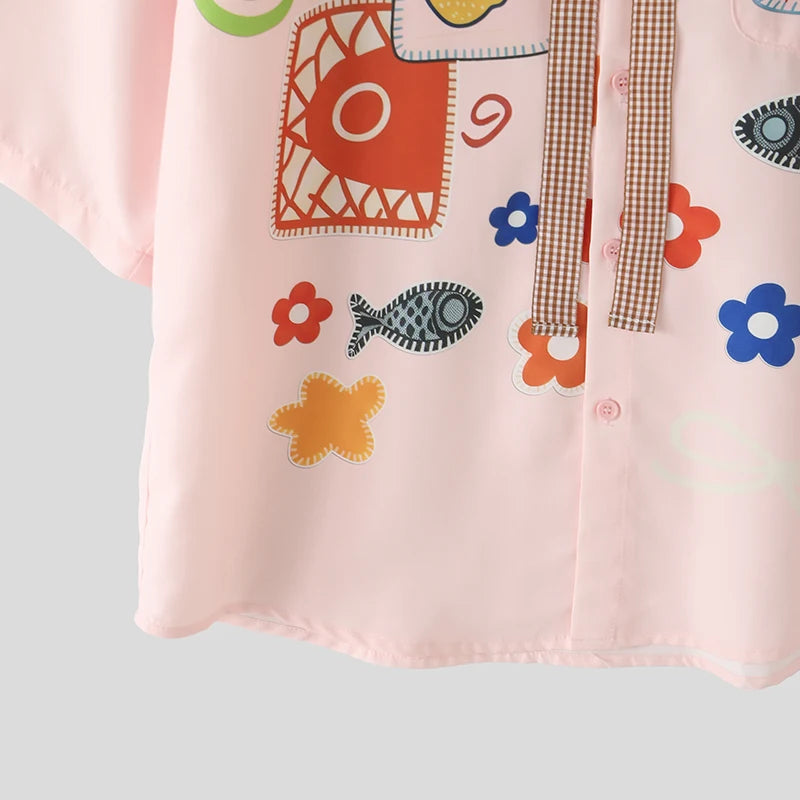 Lemon Shark Colorful Print Shirt